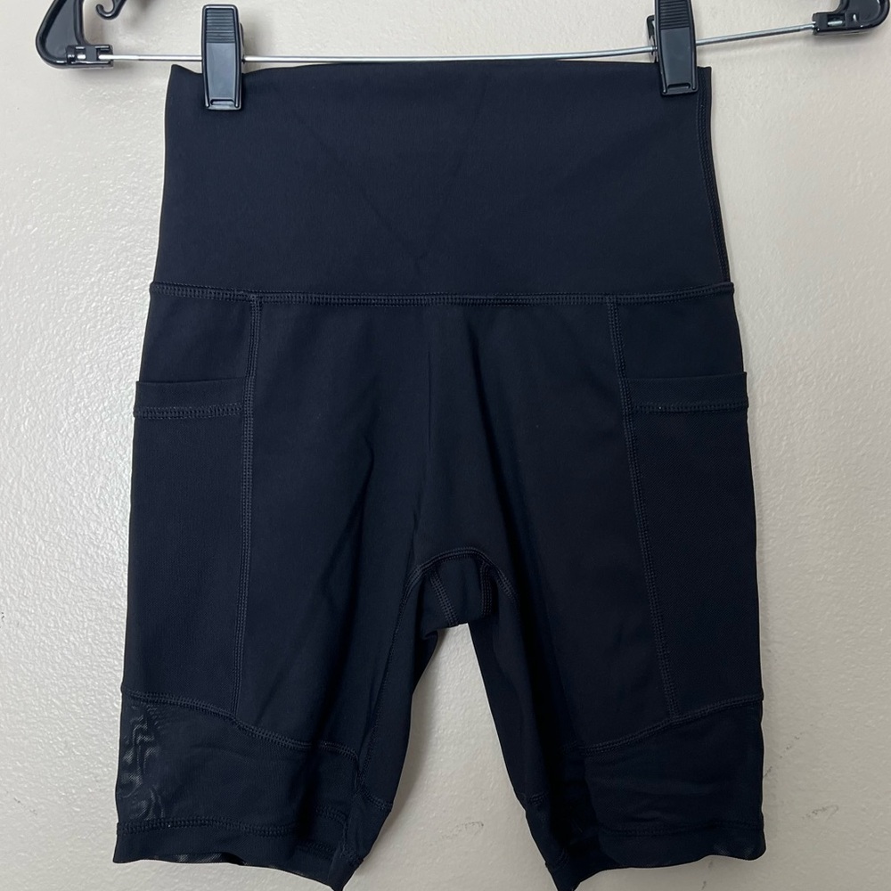 Aerie Black High-Waisted Bike Shorts
